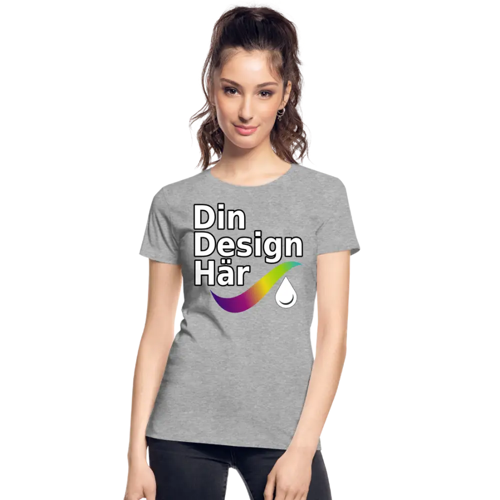Designa Ekologisk Premium-t-shirt Dam - Designa Och Tryck Online