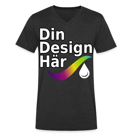 Designa Ekologisk T-shirt Med V-ringning Herr Från Stanley & Stella Kolgrå / s - Designa Och Tryck Online