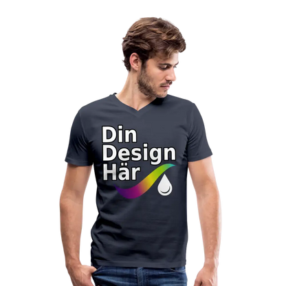 Designa Ekologisk T-shirt Med V-ringning Herr Från Stanley & Stella Marin / s - Designa Och Tryck Online
