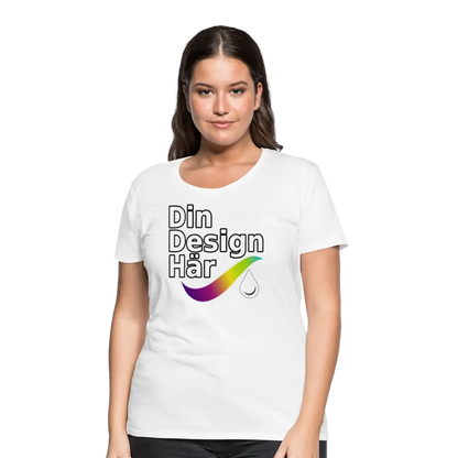 Designa Premium-t-shirt Dam Vit / s - Designa Och Tryck Online