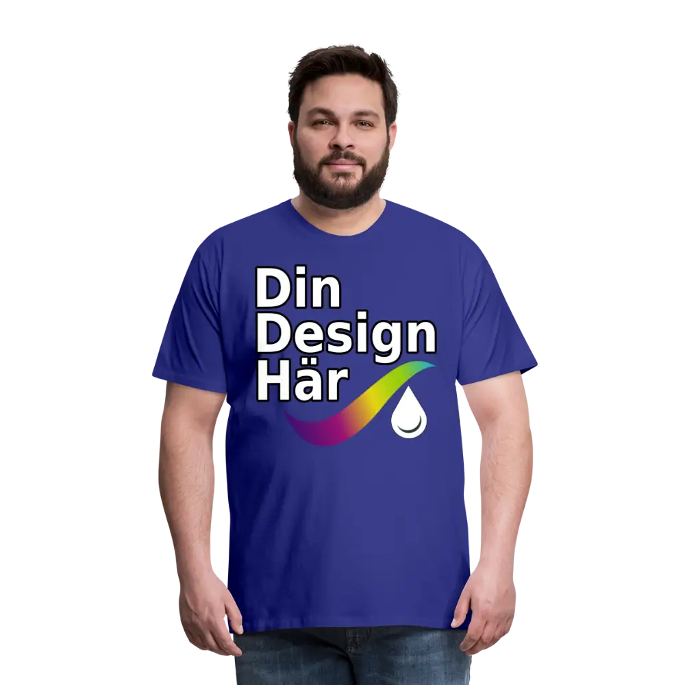 Designa Premium-t-shirt Herr - Designa Och Tryck Online