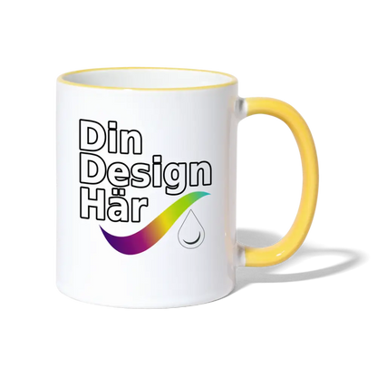 Designa Tvåfärgad Mugg - Designa Och Tryck Online