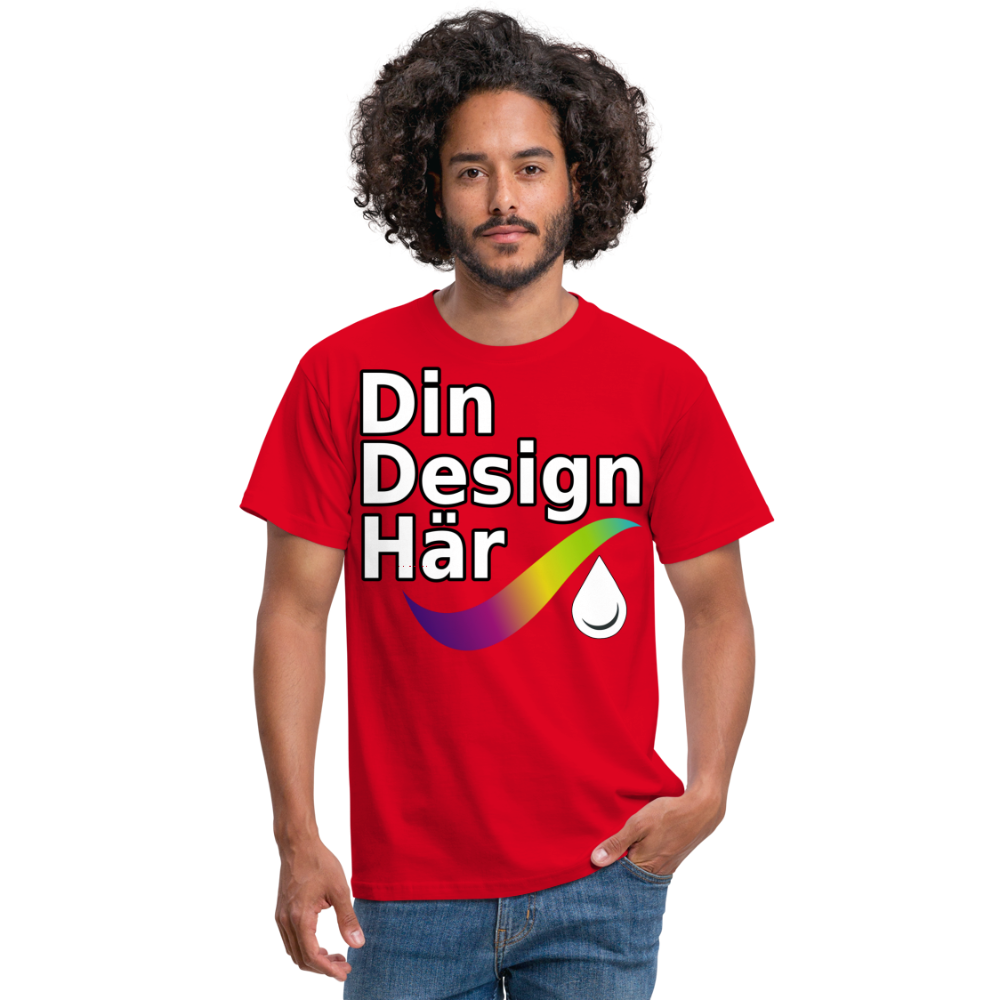 T-shirt herr - röd