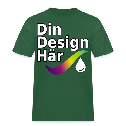 Designa Arbets-t-shirt Herr Flaska Grön / s - Designa Och Tryck Online