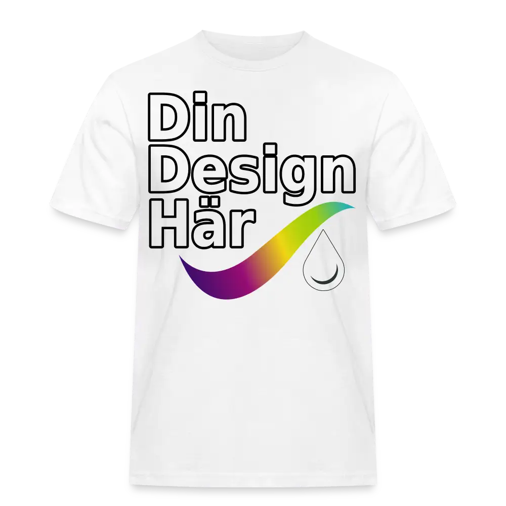 Designa Arbets-t-shirt Herr Vit / s - Designa Och Tryck Online