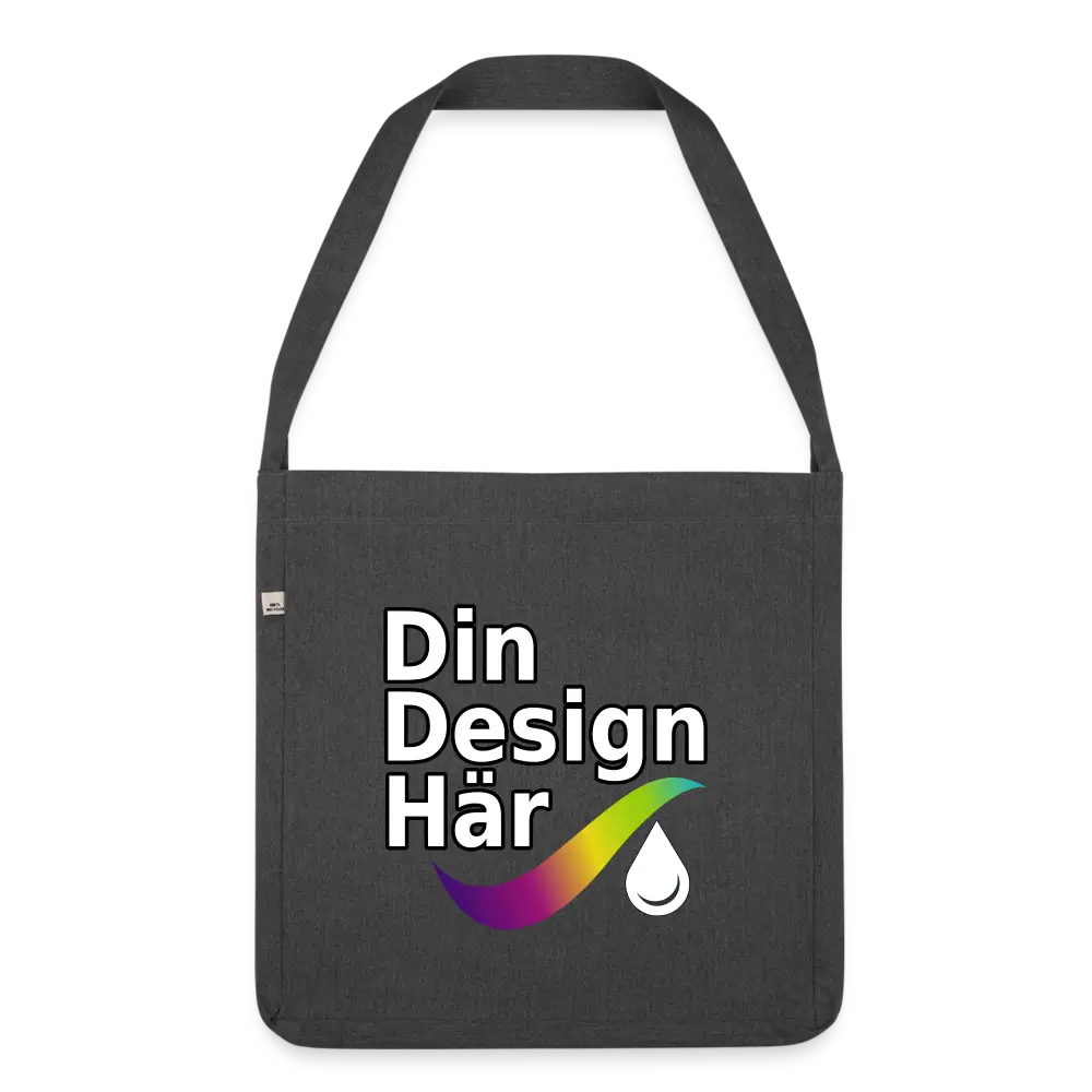 Designa Axelväska Av återvinningsmaterial Ljung Svart - Designa Och Tryck Online