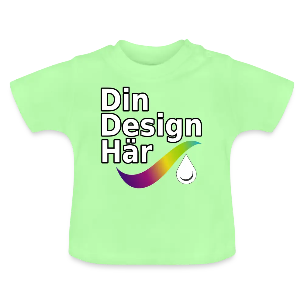 Designa Baby-t-shirt Mintgrön / 3-6 Months - Designa Och Tryck Online