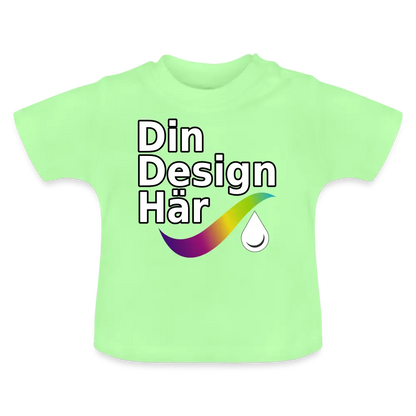 Designa Baby-t-shirt Mintgrön / 3-6 Months - Designa Och Tryck Online