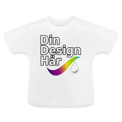 Designa Baby-t-shirt Vit / 3-6 Months - Designa Och Tryck Online