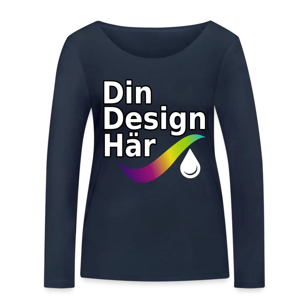 Designa Ekologisk Långärmad T-shirt Dam Från Stanley & Stella Marin / s - Designa Och Tryck Online