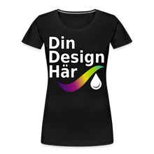 Ladda upp bild till gallerivisning, Ekologisk Premium-t-shirt Dam - Black / s
