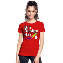 Ladda upp bild till gallerivisning, Ekologisk Premium-t-shirt Dam - Red / s
