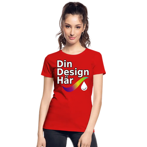 Ekologisk Premium-t-shirt Dam - Red / s