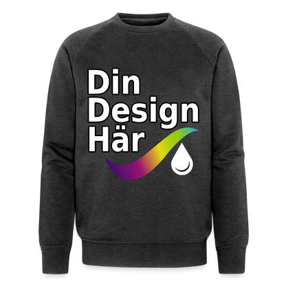 Designa Ekologisk Sweatshirt Herr Från Stanley & Stella Mörkgrå Ljung / s - Designa Och Tryck Online