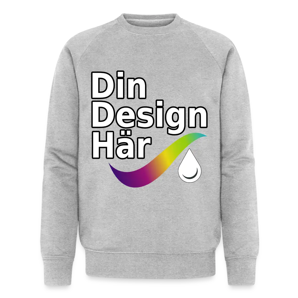 Designa Ekologisk Sweatshirt Herr Från Stanley & Stella Gråmelerad / s - Designa Och Tryck Online