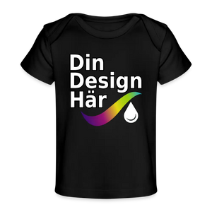 Ekologisk T-shirt Baby - Black / 50/56 (0-1m)