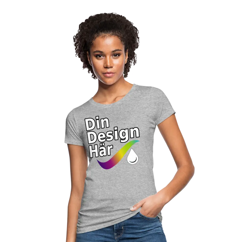Designa Ekologisk T-shirt Dam - Designa Och Tryck Online