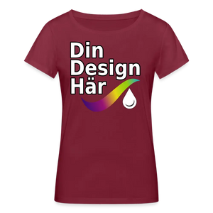 Ekologisk T-shirt Dam Från Stanley & Stella - Burgundy / s