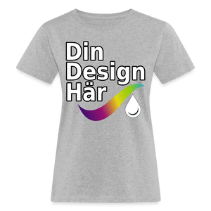 Ekologisk T-shirt Dam - Heather Grey / s