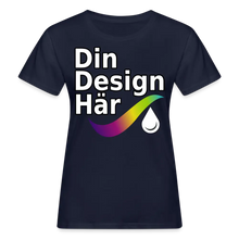 Ladda upp bild till gallerivisning, Ekologisk T-shirt Dam - Navy / s
