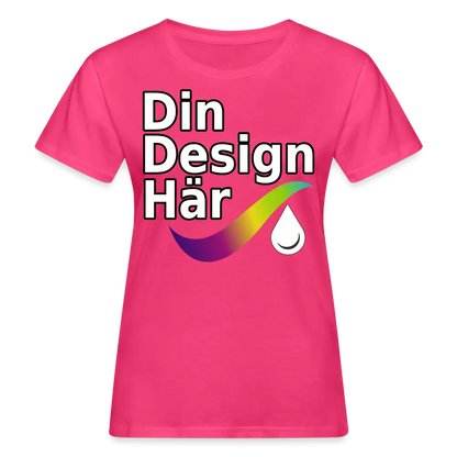 Designa Ekologisk T-shirt Dam Neon Rosa / s - Designa Och Tryck Online