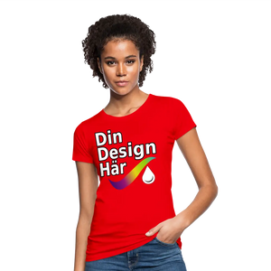 Ekologisk T-shirt Dam - Red / s