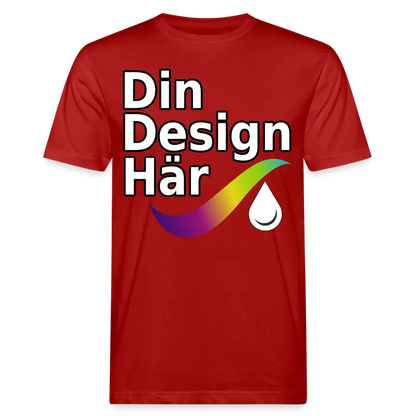 Designa Ekologisk T-shirt Herr Mörkröd / m - Designa Och Tryck Online