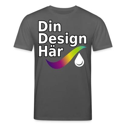 Designa Ekologisk T-shirt Herr Från Stanley & Stella Antracit / s - Designa Och Tryck Online