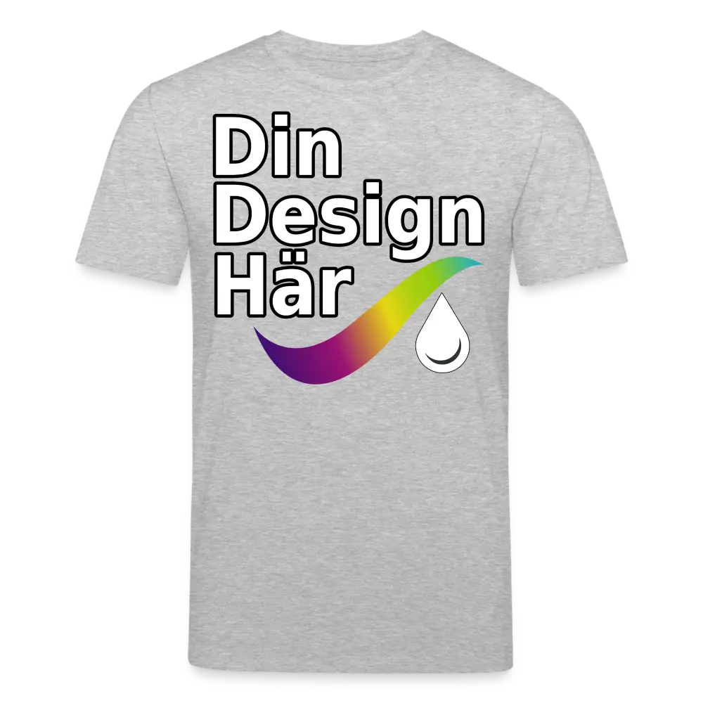Designa Ekologisk T-shirt Herr Från Stanley & Stella Gråmelerad / s - Designa Och Tryck Online