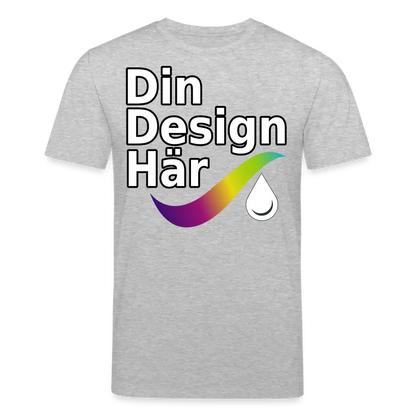Designa Ekologisk T-shirt Herr Från Stanley & Stella Gråmelerad / s - Designa Och Tryck Online