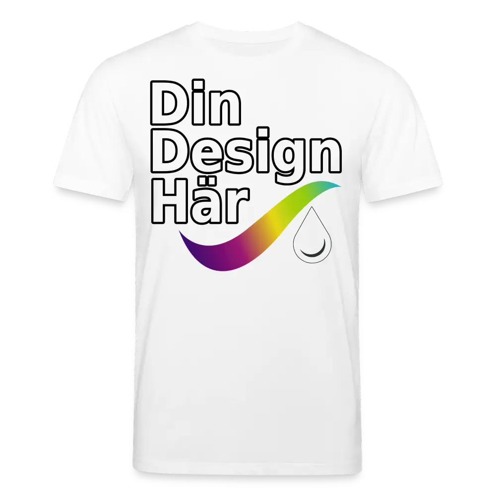 Designa Ekologisk T-shirt Herr Från Stanley & Stella Vit / s - Designa Och Tryck Online