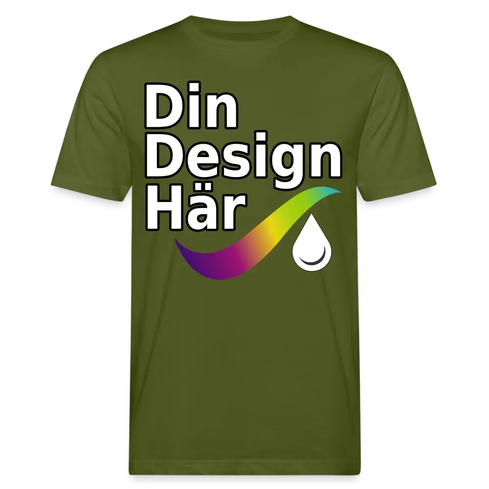 Designa Ekologisk T-shirt Herr Moss Grön / m - Designa Och Tryck Online