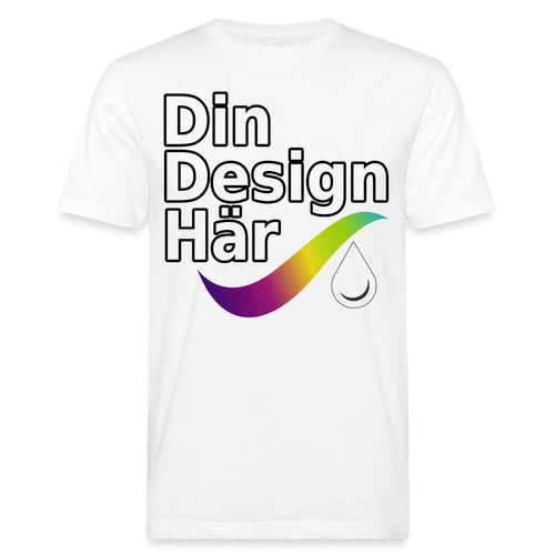 Ekologisk T-shirt Herr - White / m