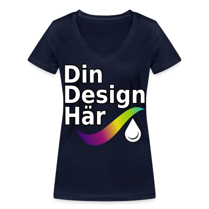 Designa Ekologisk T-shirt Med V-ringning Dam Från Stanley & Stella Marin / s - Designa Och Tryck Online