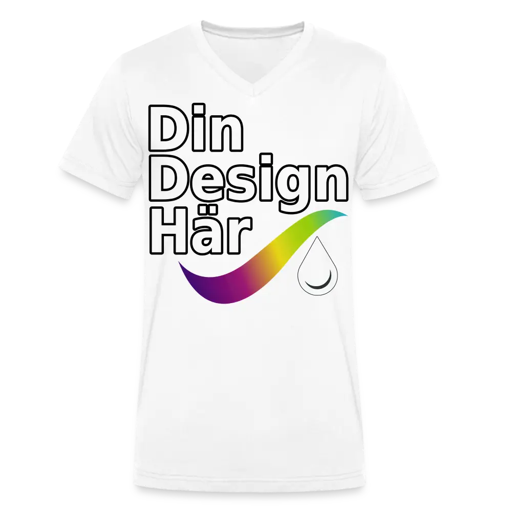 Designa Ekologisk T-shirt Med V-ringning Herr Från Stanley & Stella - Designa Och Tryck Online