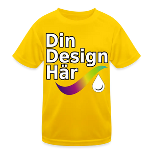 Funktions-t-shirt Barn - Egg Yellow / m