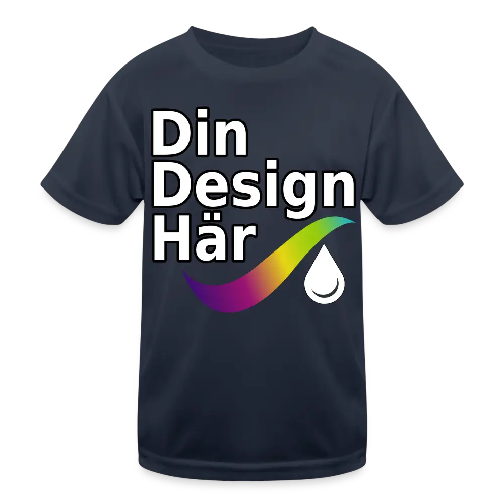 Designa Funktions-t-shirt Barn Marin / m - Designa Och Tryck Online