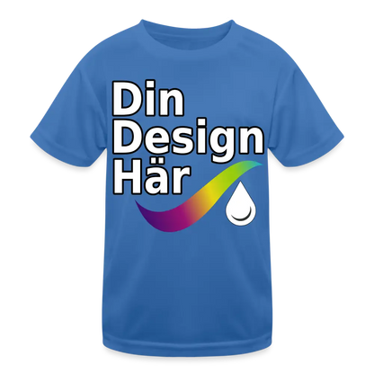 Designa Funktions-t-shirt Barn Kungsblått / m - Designa Och Tryck Online