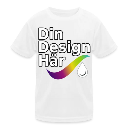 Designa Funktions-t-shirt Barn Vit / m - Designa Och Tryck Online