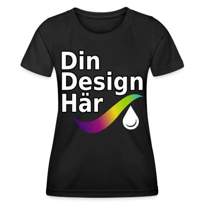 Designa Funktions-t-shirt Dam Svart / Xs - Designa Och Tryck Online