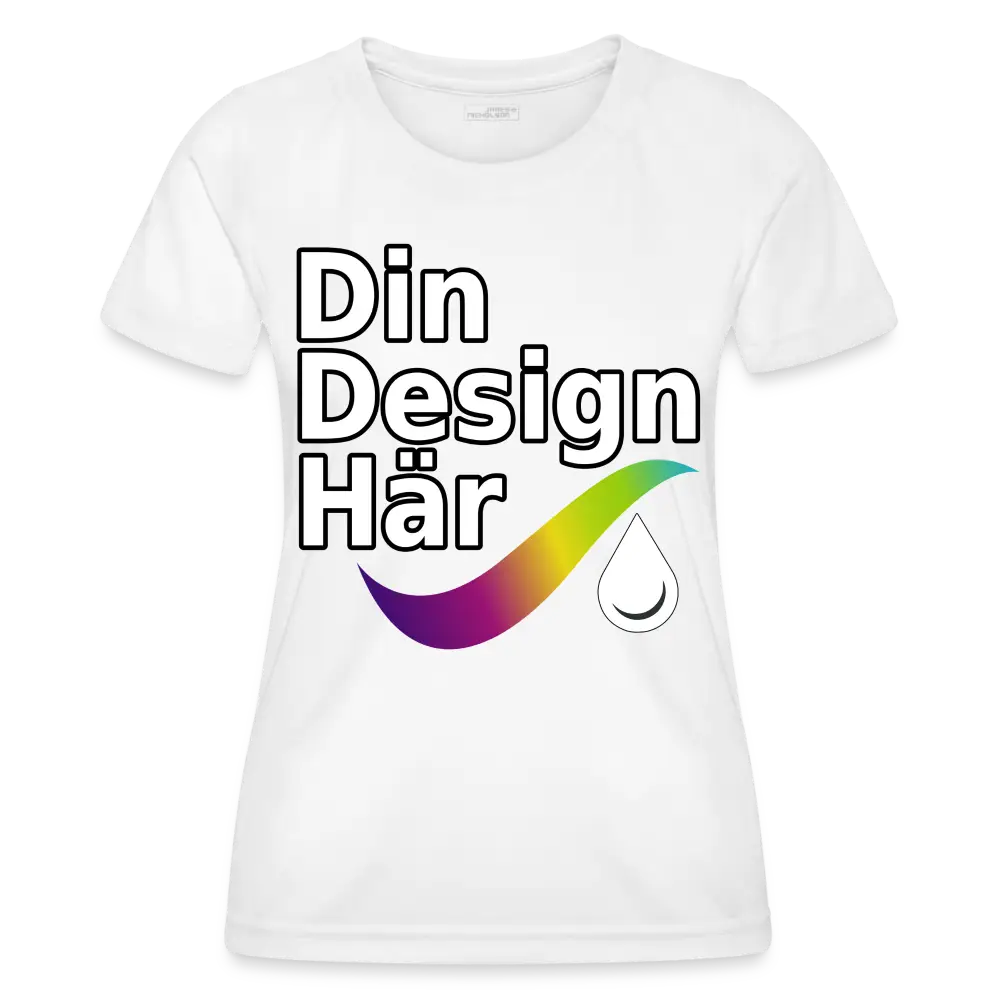 Designa Funktions-t-shirt Dam Vit / Xs - Designa Och Tryck Online
