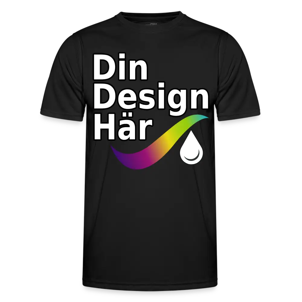 Designa Funktions-t-shirt Herr Svart / s - Designa Och Tryck Online