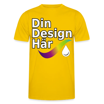 Designa Funktions-t-shirt Herr ägggul / s - Designa Och Tryck Online