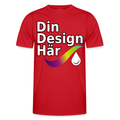 Designa Funktions-t-shirt Herr Röd / s - Designa Och Tryck Online