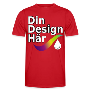 Funktions-t-shirt Herr - Red / s