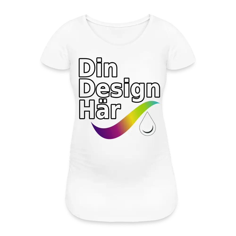 Designa Gravid-t-shirt Dam Vit / s - Designa Och Tryck Online