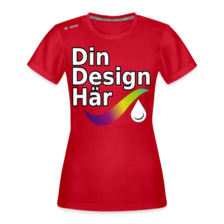 Jako T-shirt Run 2.0 Dam - Red / 34