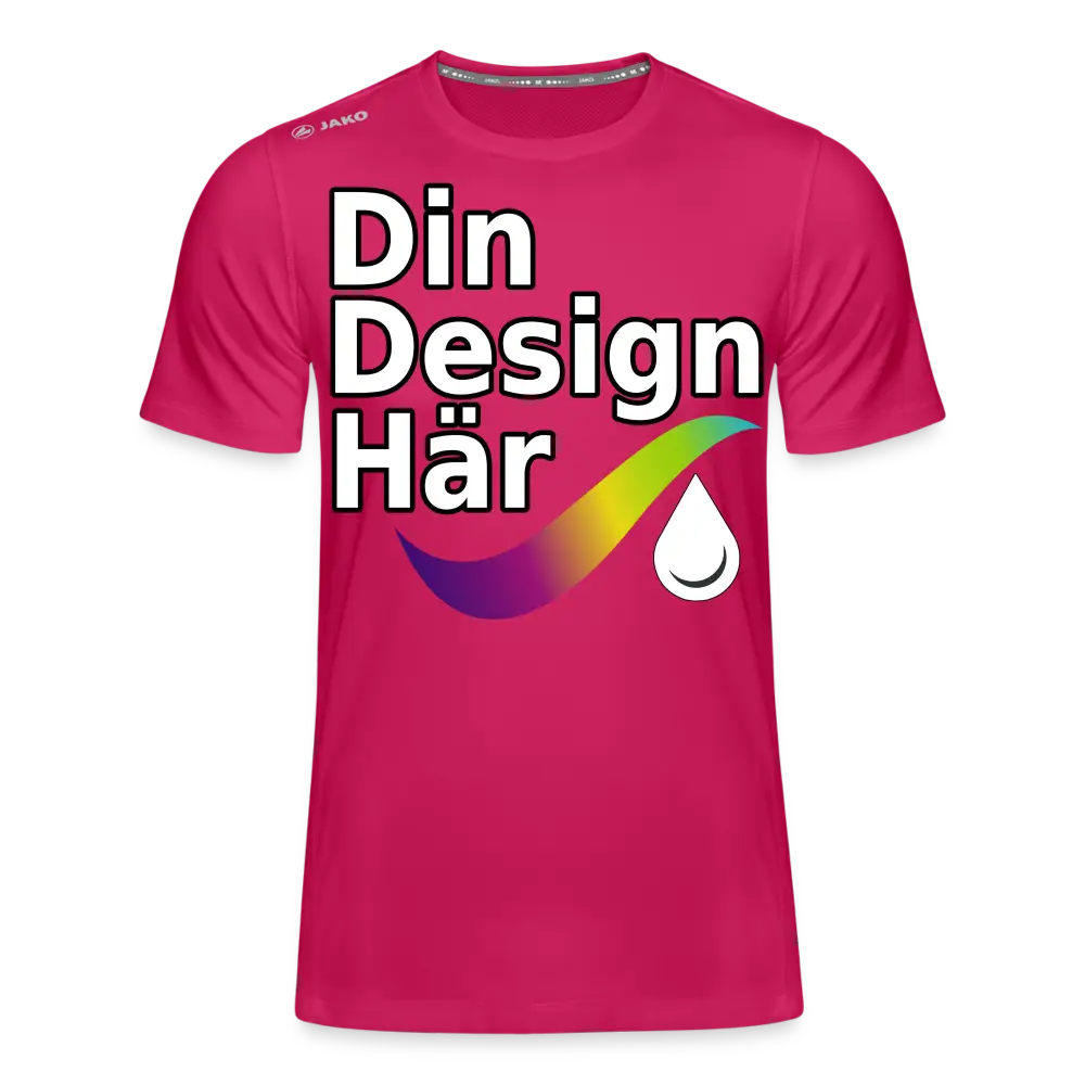 Designa Jako T-shirt Run 2.0 Herr Mörkrosa / s - Designa Och Tryck Online