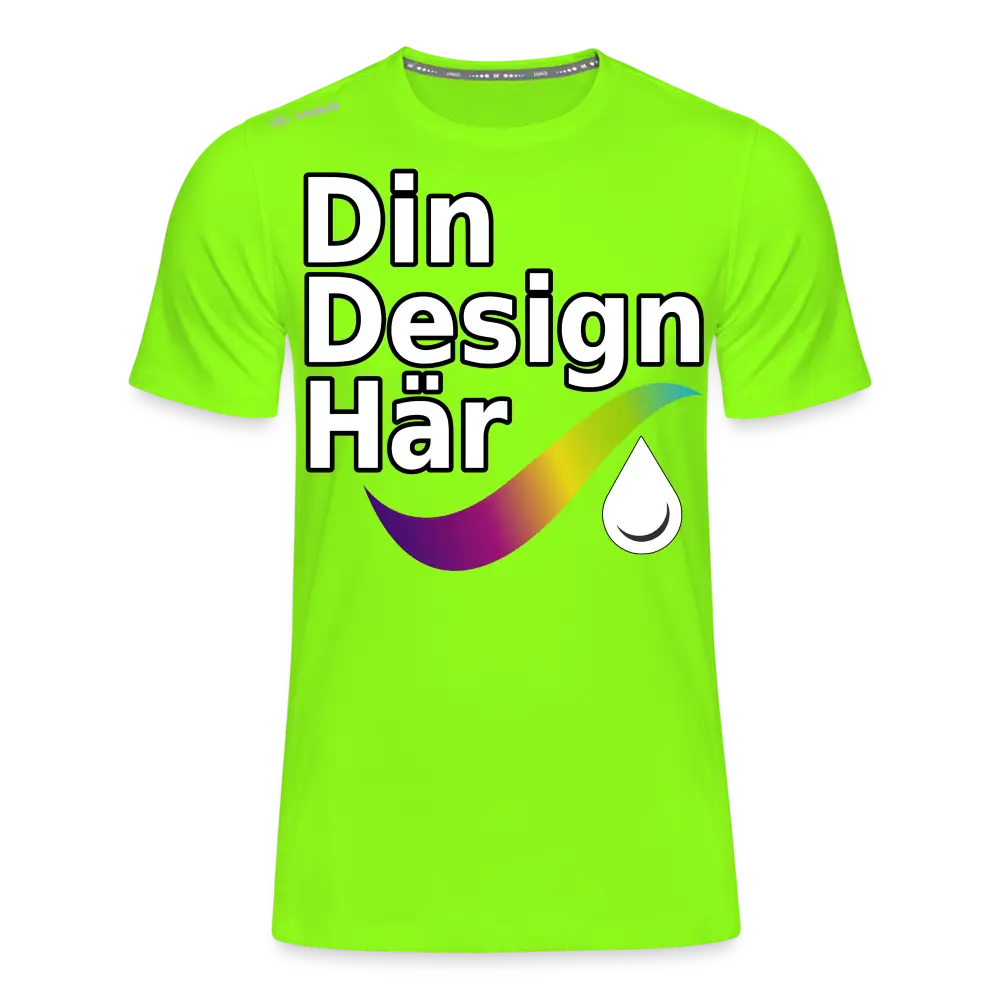 Designa Jako T-shirt Run 2.0 Herr Neon Grön / s - Designa Och Tryck Online