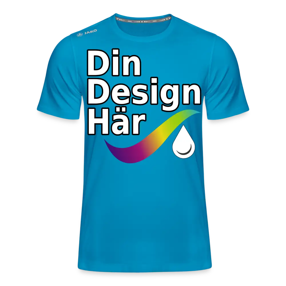 Designa Jako T-shirt Run 2.0 Herr Safirblå / s - Designa Och Tryck Online
